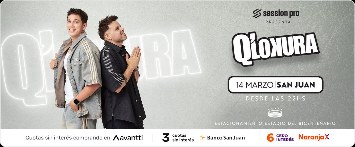 Banner del evento en Avantti