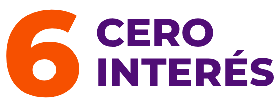 6 cero interés